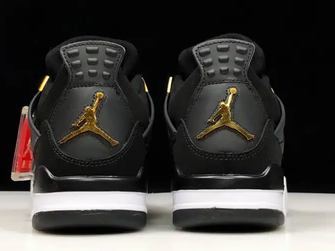 Rep TBkick Royalty Metallic 308497-032 Black Gold-White Jordan 4 Air 0514